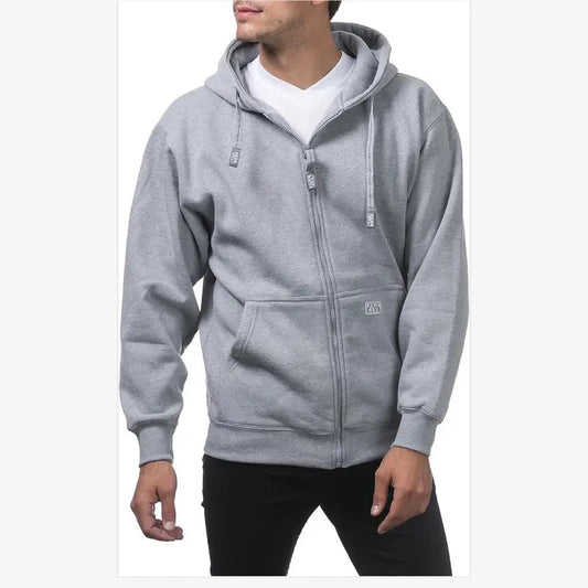 Pro Club Heavyweight Full Zip Fleece Hoodie Fabric Menswear Pocket Soft  Tops Zipper T-Shirts, Sweatshirt | WearSparks.com