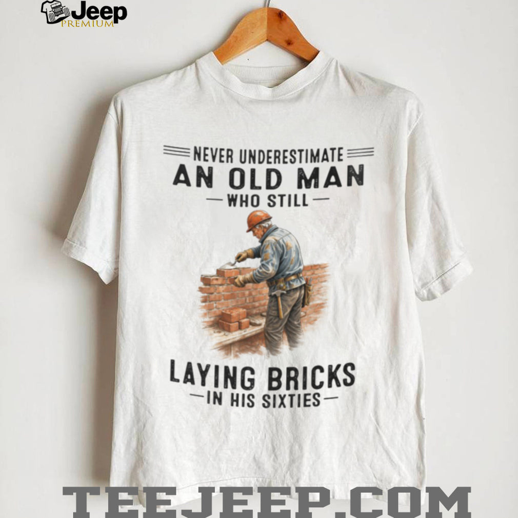 Professional Bricklayer Old Man In His Sixties Shirt