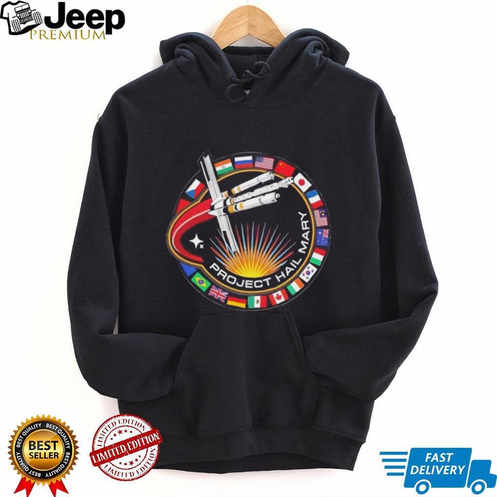 Project Hail Mary Andy Weir Sci Fi Book Fan Art Mission Patch T Shirt