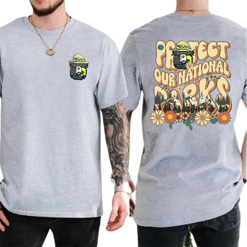 Protect Our National Parks 2 Sides T-Shirt, Subtle Anti Trum Shirt, Respect The Local Wildlife T-Shirt, Yosemite Joshua Park Tee, Unisex Shirt
