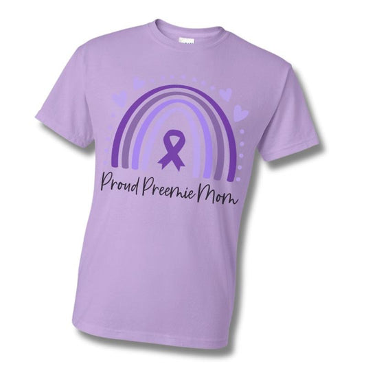 Proud Preemie Mom Unisex Sizing Tshirt Comfy leight weight material