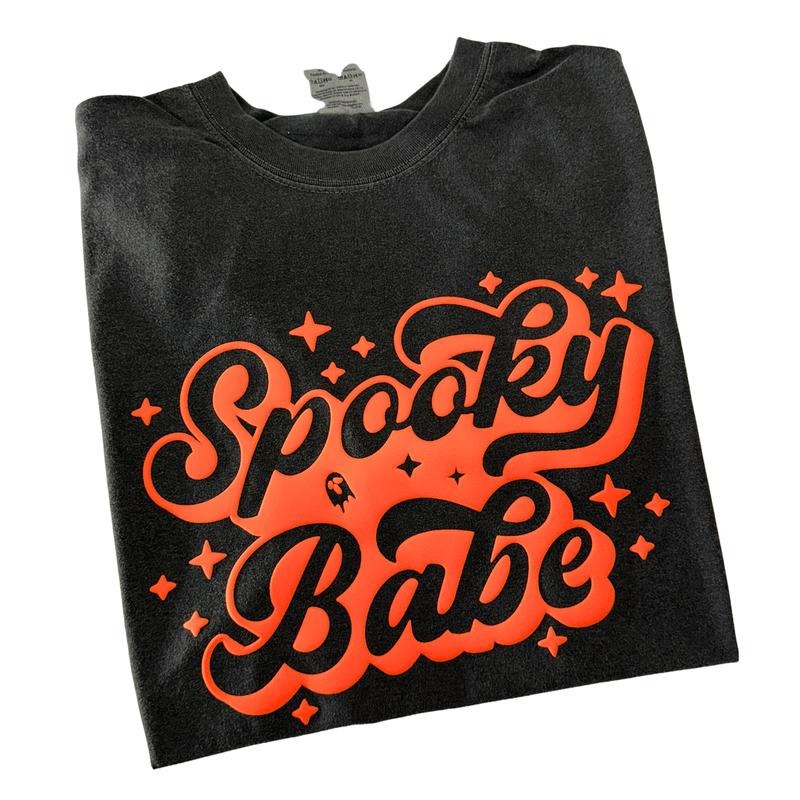 Puff Spooky Babe Comfort Colors T-Shirt Hoodie, Sweatshirt | WearSparks.com