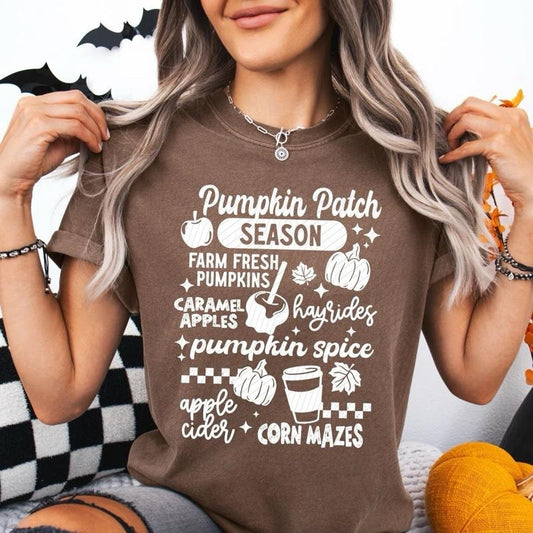 Pumpkin Patch Season - Screen Print Transfer T-Shirts, Hoodie, Sweatshirt | WearSparks.com