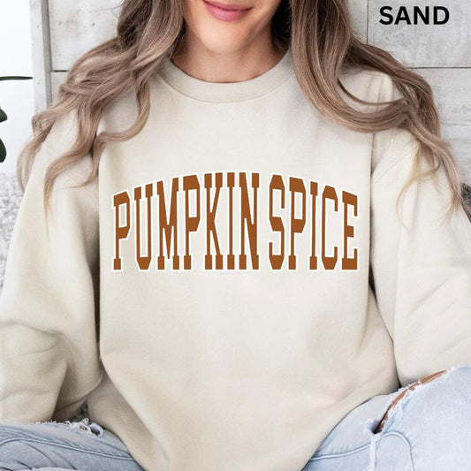 Pumpkin Spice Sweatshirt, Print t-shirt, Vintage Halloween Sweatshirts, Halloween Tok, fall Crewnecks, fall sweaters, first day of school outfit, trending T-shirt, Casual, Womenswear