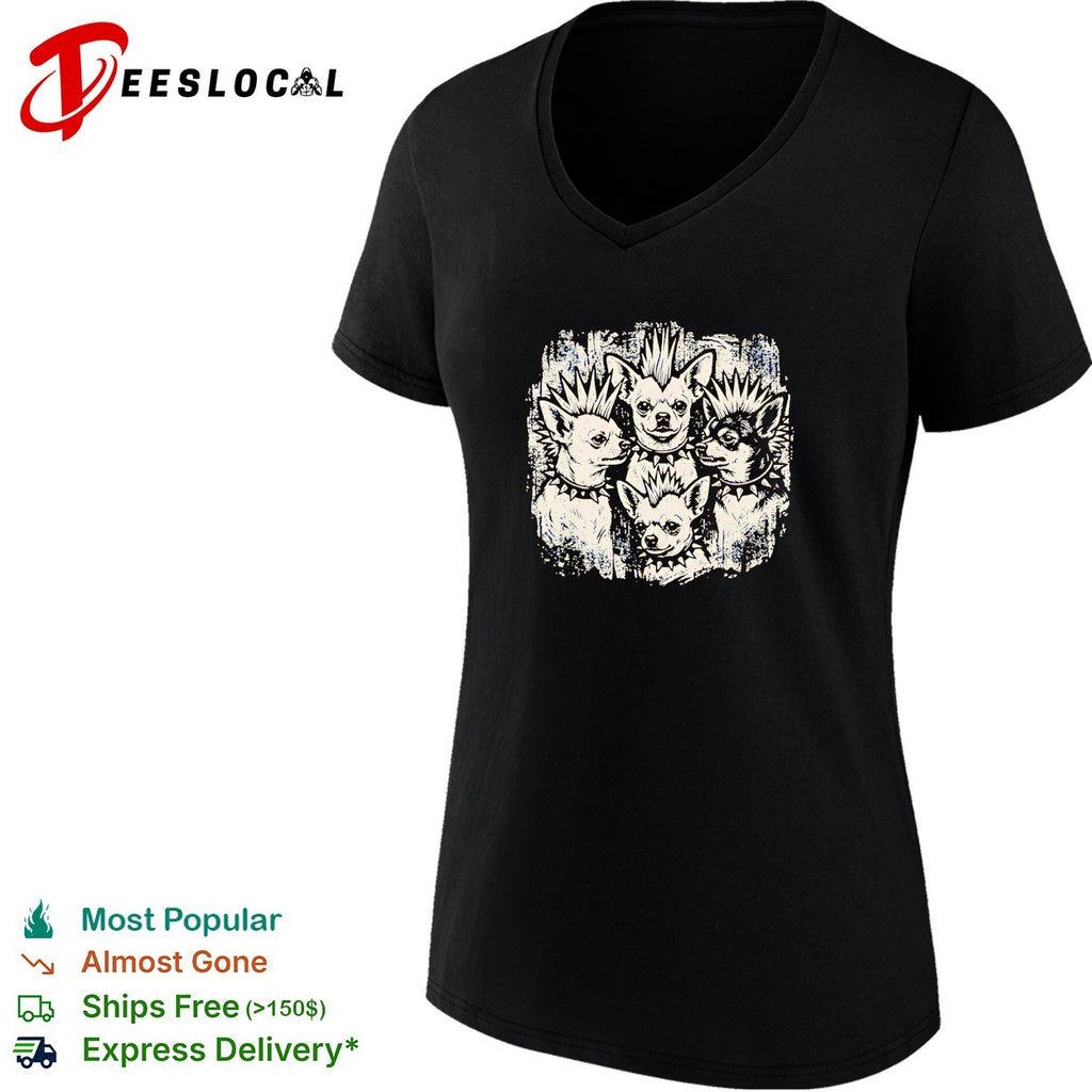 Punk chihuahuas mohawk shirt