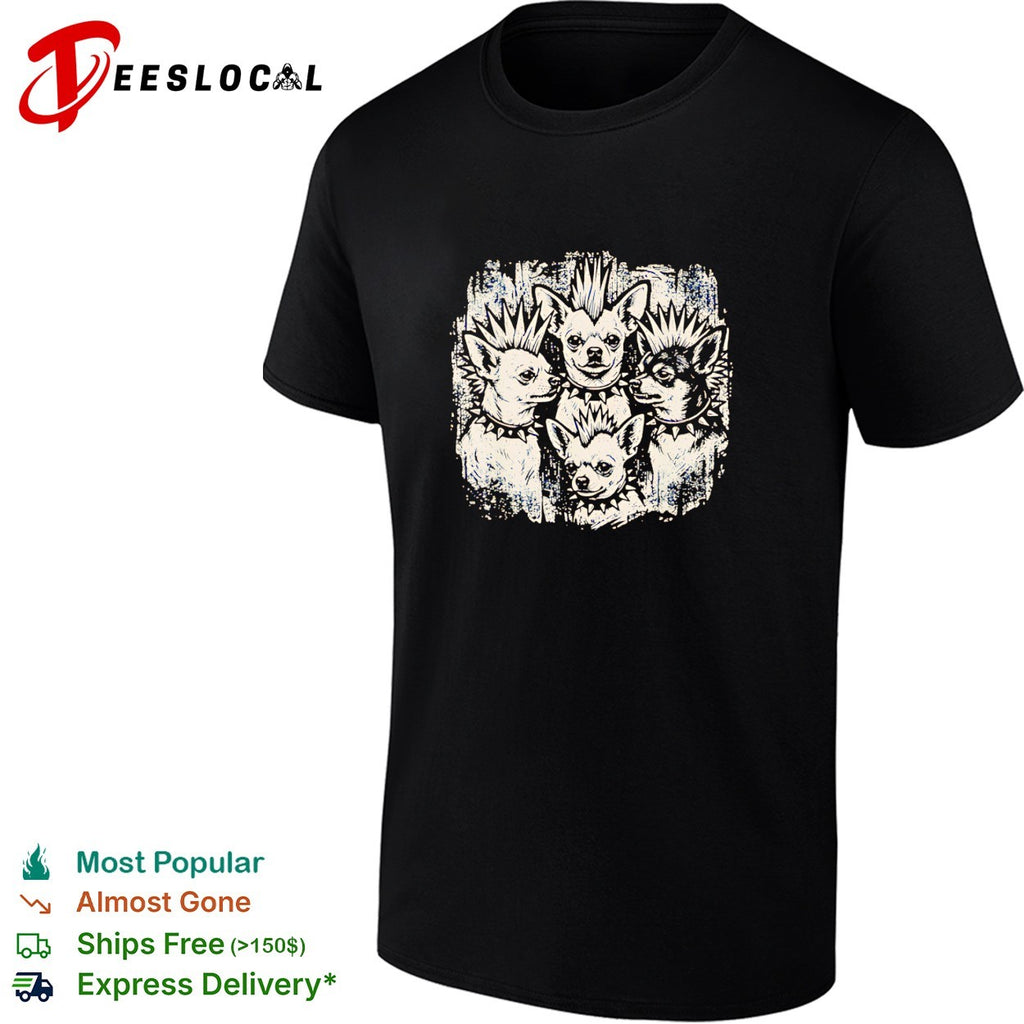 Punk chihuahuas mohawk shirt