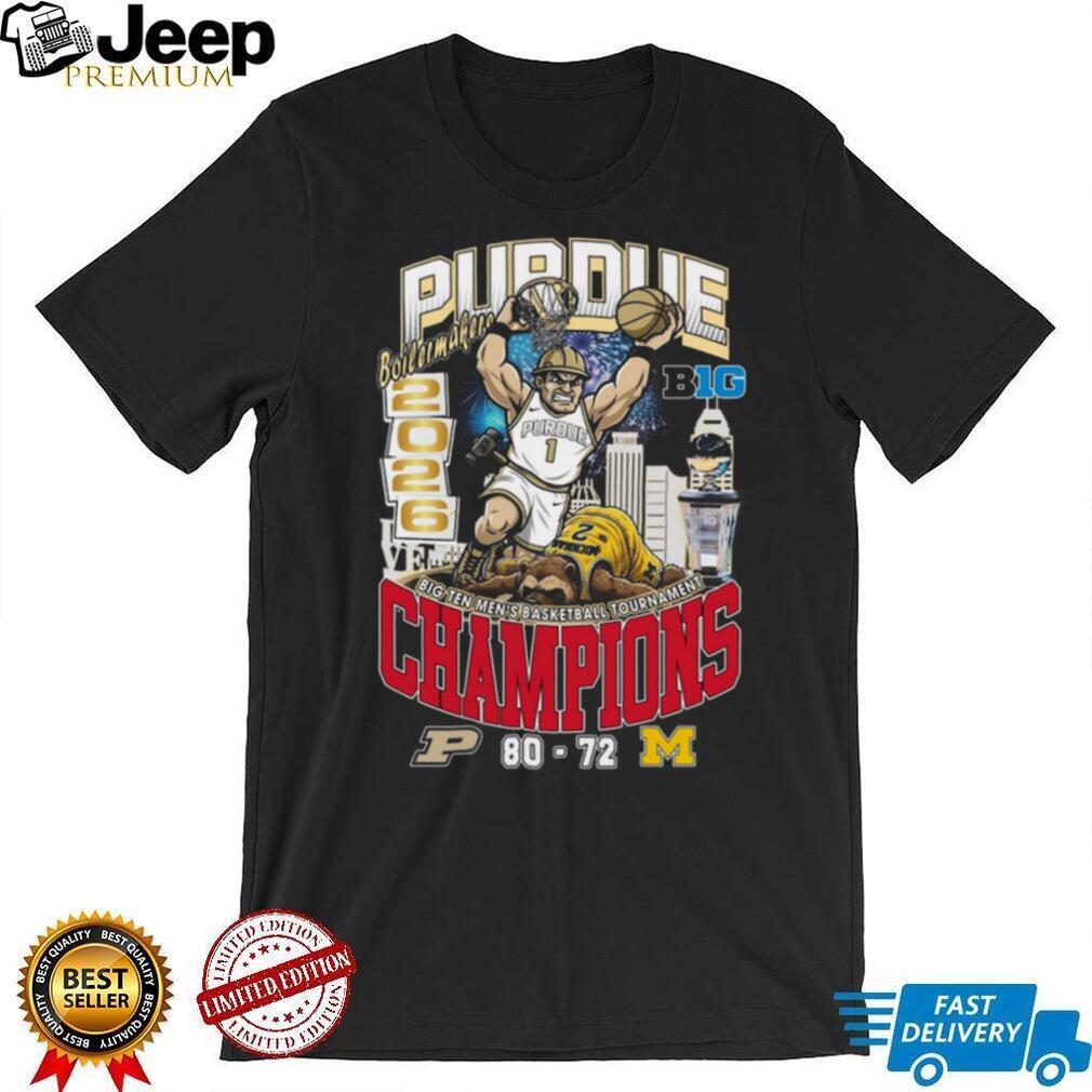 Purdue Boilermakers 2026 Big Ten Men’s Basketball Tournament Champions T Shirt