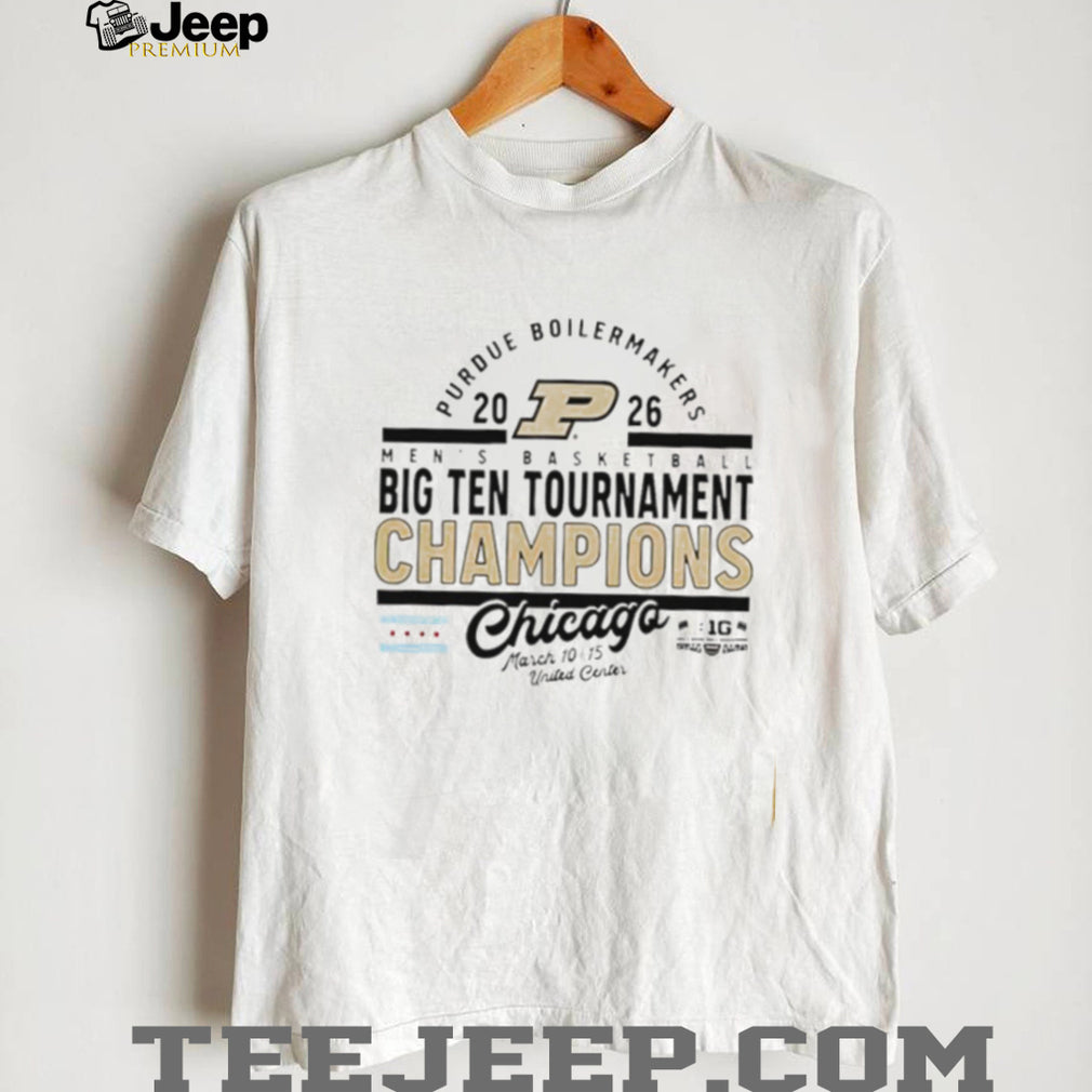 Purdue Boilermakers 2026 Big Ten Tournament Champions Chicago T Shirt