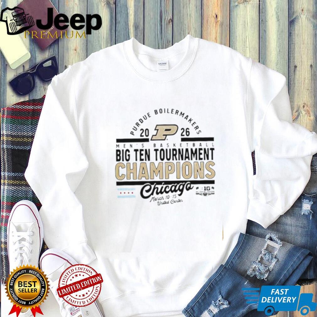 Purdue Boilermakers 2026 Big Ten Tournament Champions Chicago T Shirt