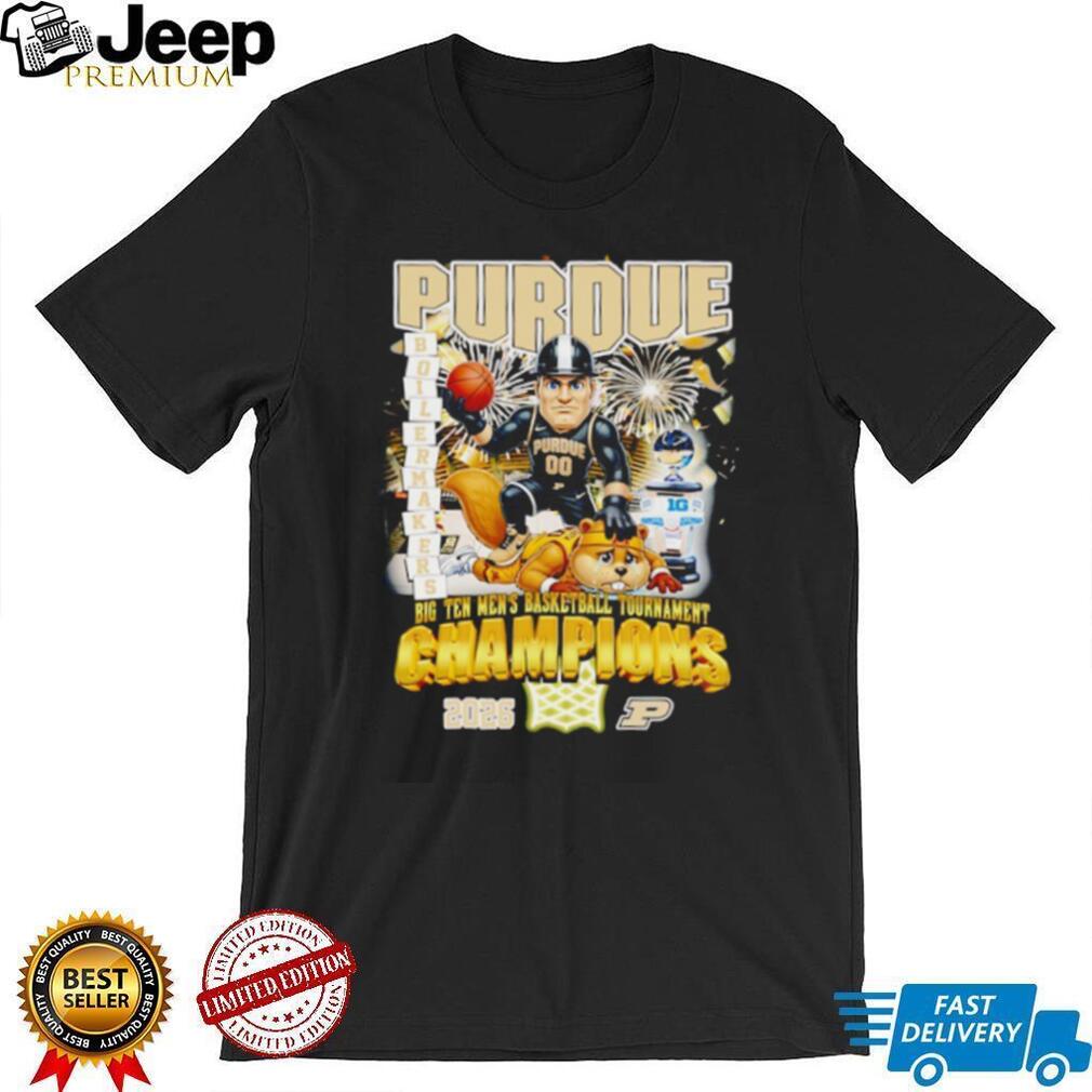 Purdue Boilers Big Ten Men’s Basketball Tournament Champions 2026 T Shirt