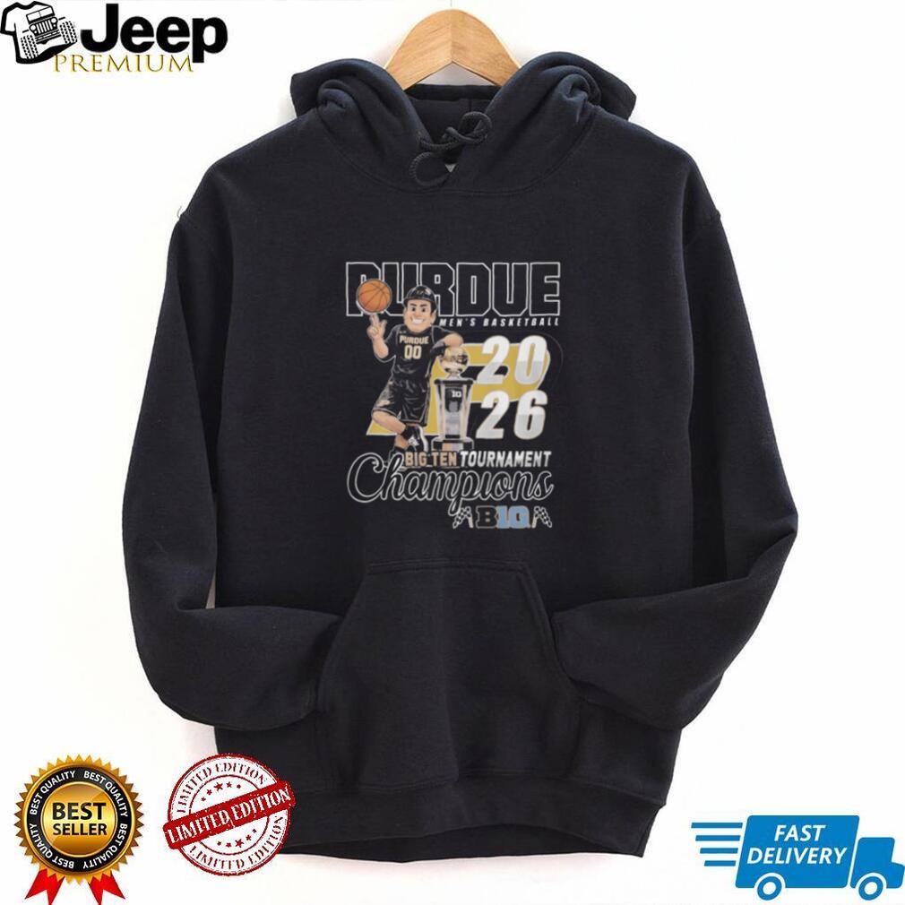 Purdue Men’s Basketball 2026 Big Ten Tournament Champions Black T Shirt