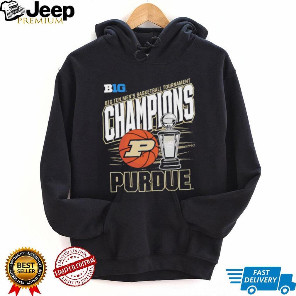 Purdue Men’s Basketball Big Ten Tournament Champions Trophy Graphic T shirt