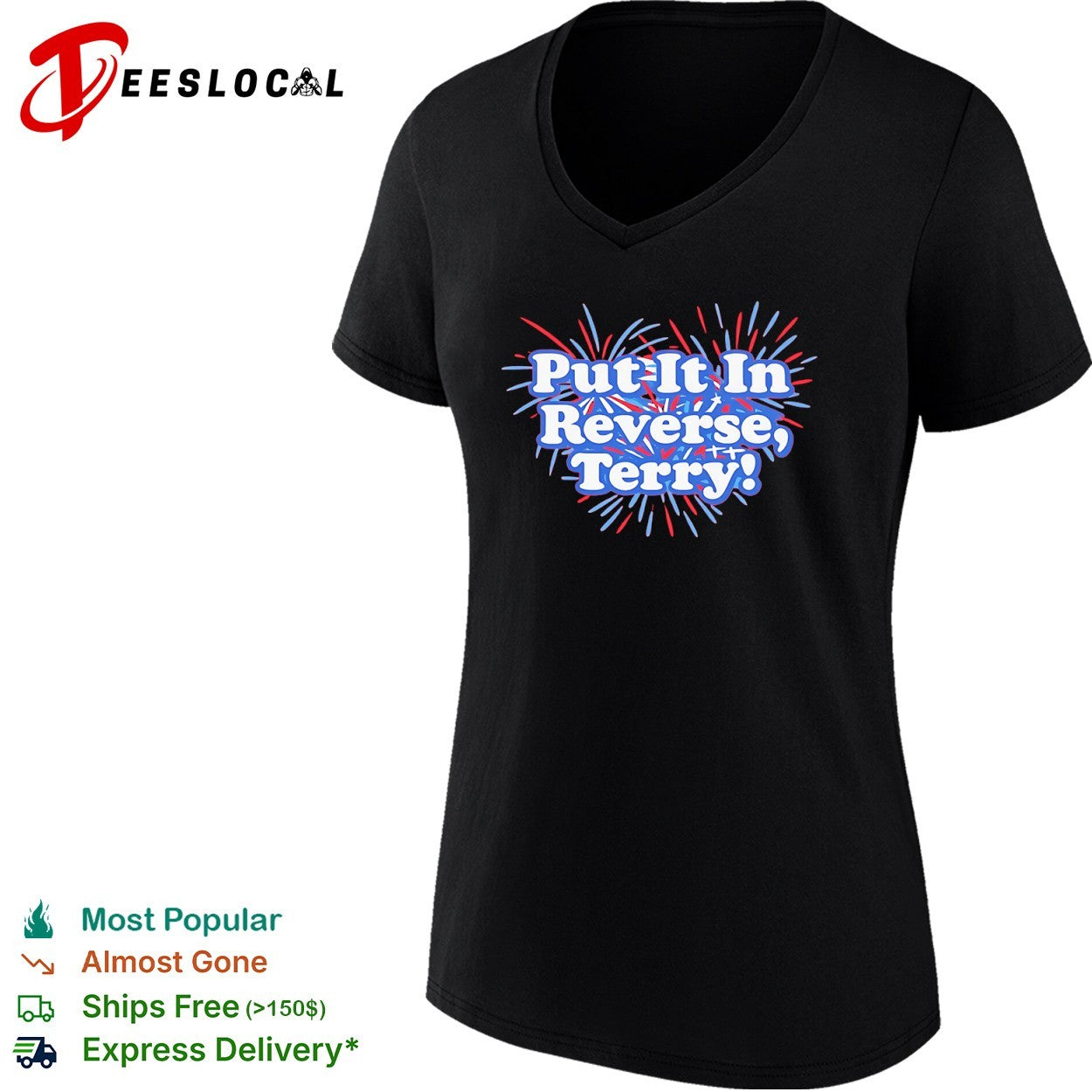 Put It In Reverse Terry Meme Fireworks shirt