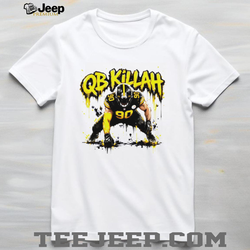 QB Killah T.J. Watt 90 Pittsburgh Football Defense Retro Sports Fans Men T Shirt