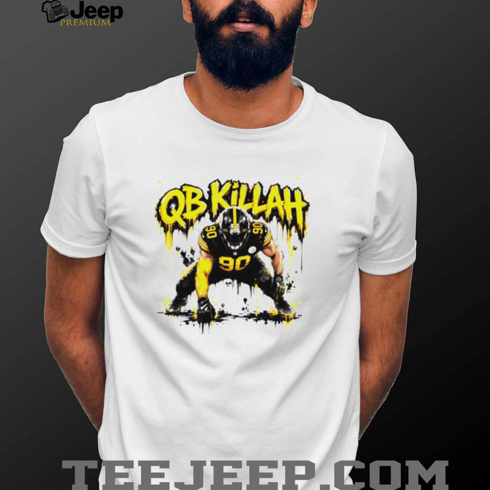 QB Killah T.J. Watt 90 Pittsburgh Football Defense Retro Sports Fans Men T Shirt