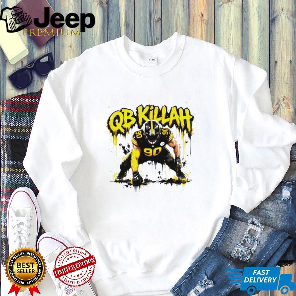 QB Killah T.J. Watt 90 Pittsburgh Football Defense Retro Sports Fans Men T Shirt