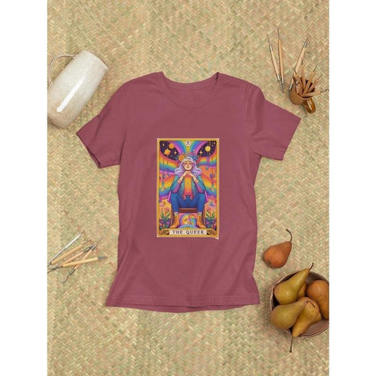 Queer Tarot Card Shirt, Gay Pride Tee, Non-Binary, Queer Clothing, Gift for LGBTQ, Genderqueer Tee, Unisex Shirts, Plus Sizes, Pride Month Hoodie, T-shirt and sweater