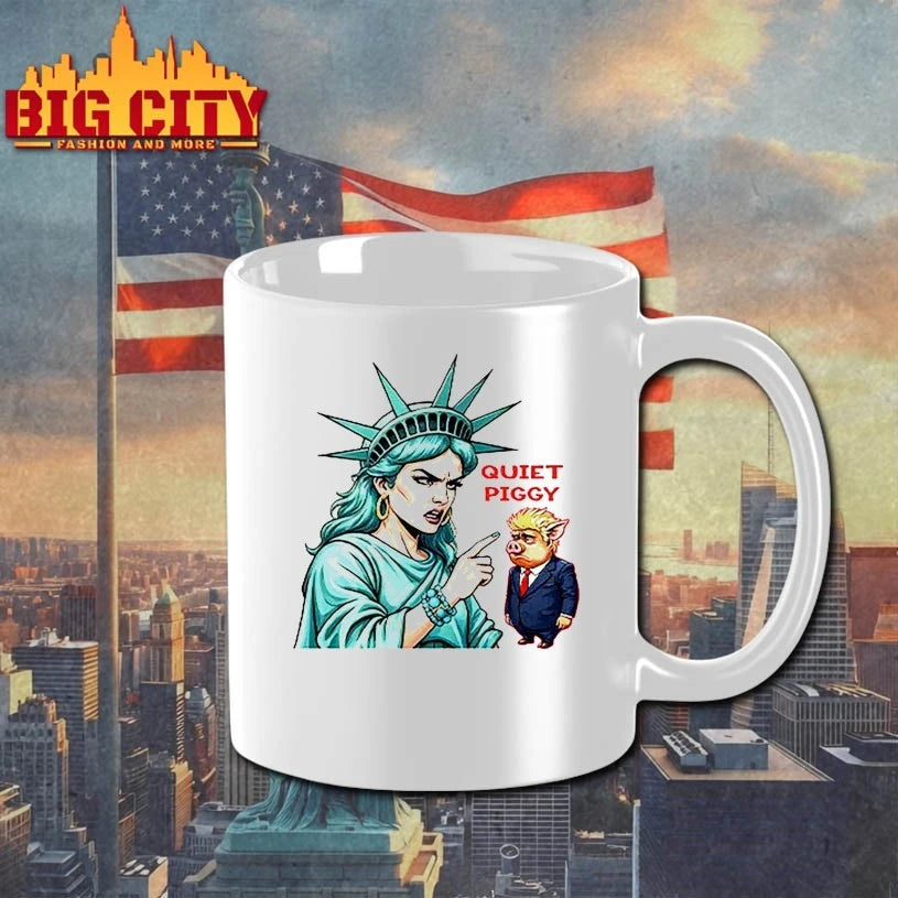 Quiet Piggy Liberty with Trump Shirt