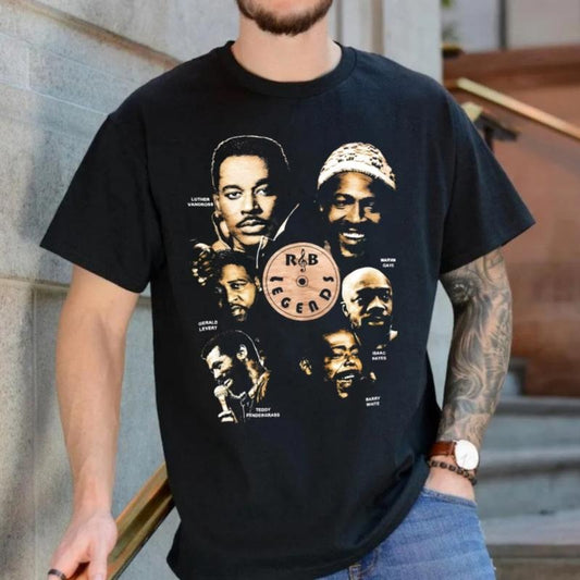 R&B Legends Tee, Marviin Gaye Shirt, Luther Vandrooss Shirt, Gerald Leevert Shirt, 90s Hip Hop Shirt, Unisex Short Sleeve Tee