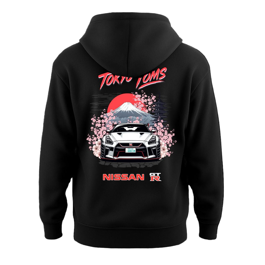 Nissan GT-R R35 Front End “Mount Fuji” Hoodie T-Shirts, Sweatshirt | WearSparks.com (Image 1)