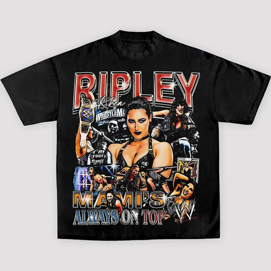RHEA RIPLEY 1 TEE, Wrestling Tee, WWE Tee, Wrestling Gift, Sports Shirt, Workout T-shirt, Gift for Him Gift For Her Hoodie Sweatshirt Streetwear