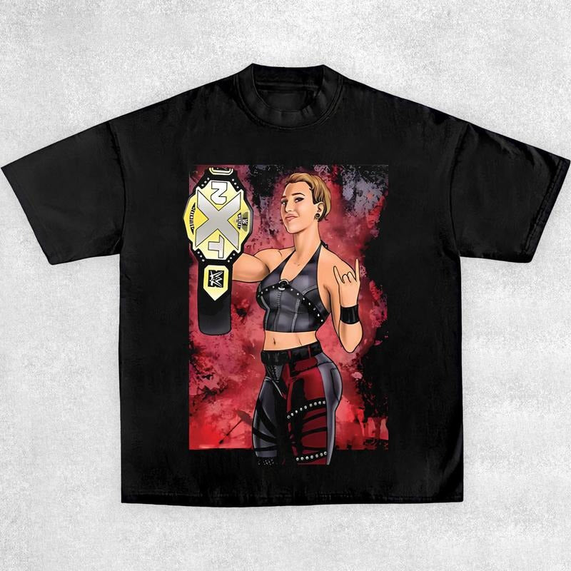 RHEA RIPLEY WINNER TEE Wrestling Tee, Wrestler Shirt, WWE Shirt, WWE Merch, MMA Shirt, Official WWE Shop, Sports T-shirt, , Wrestling Gift, WWE Collection, Trending WWE