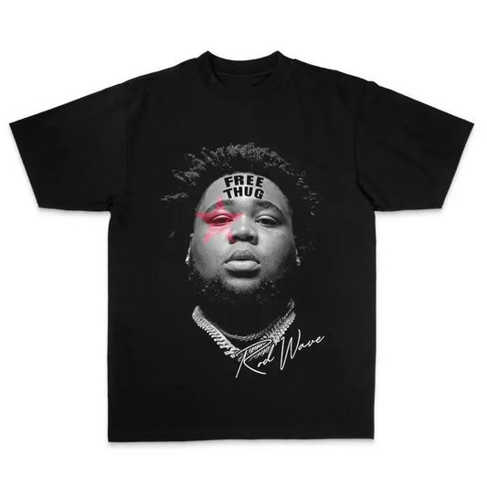 ROD WAVE Star  T-Shirt, ROD WAVE Free Thug Shirt, Last Lap Tour Shirt, Rapper Star Shirt, Gif For Fan