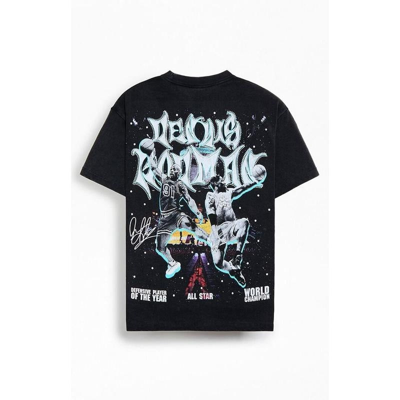 RODMAN BRAND Men's Rockstar Rhinestone T-Shirt - Multicolor