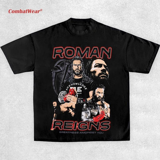ROMAN REIGNS GREATNESS AMONGST YOU TEE, Wrestling Tee, Wrestling Graphic Tee, Wrestler Shirt, Sports Shirt, Vintage Wresting Shirt, Wrestling Gift