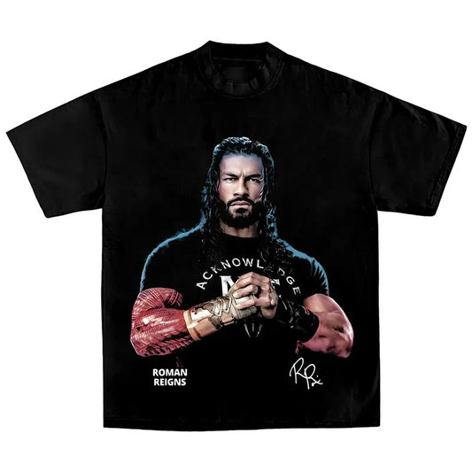 ROMAN REIGNS SHIRT, WWE Fans Clothes, WWE Tee, Fashion Men's Clothes For Daily Wear, Casual Wear 2025, Men's Clothes, 90s Clothes
