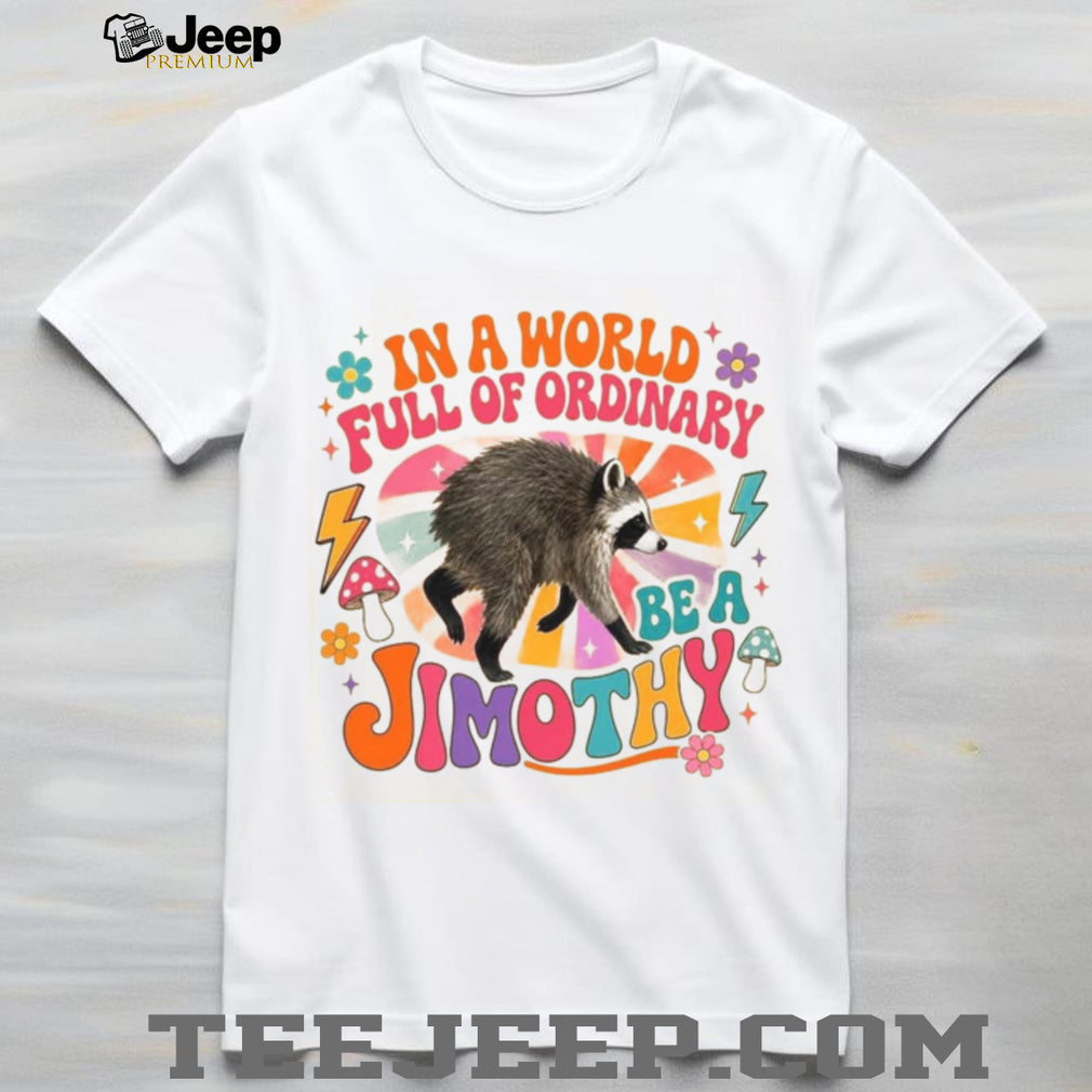Raccoon Lover Retro Groovy Mushroom Vintage Cute Animal Shirt