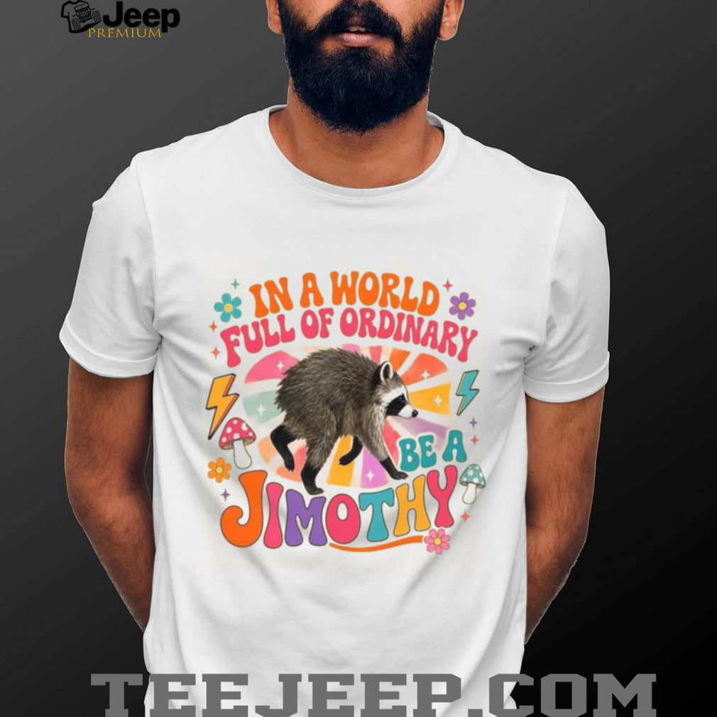 Raccoon Lover Retro Groovy Mushroom Vintage Cute Animal Shirt