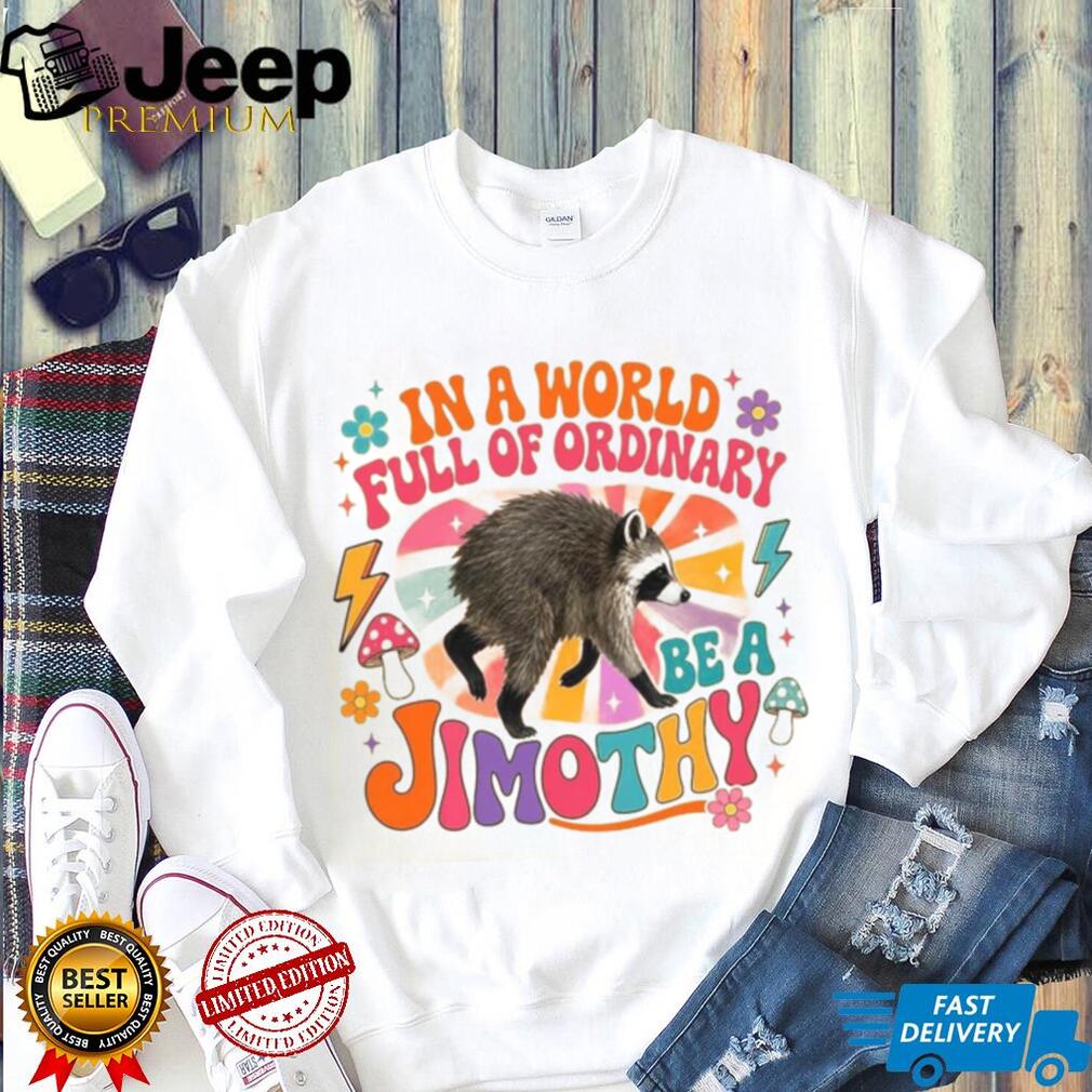 Raccoon Lover Retro Groovy Mushroom Vintage Cute Animal Shirt
