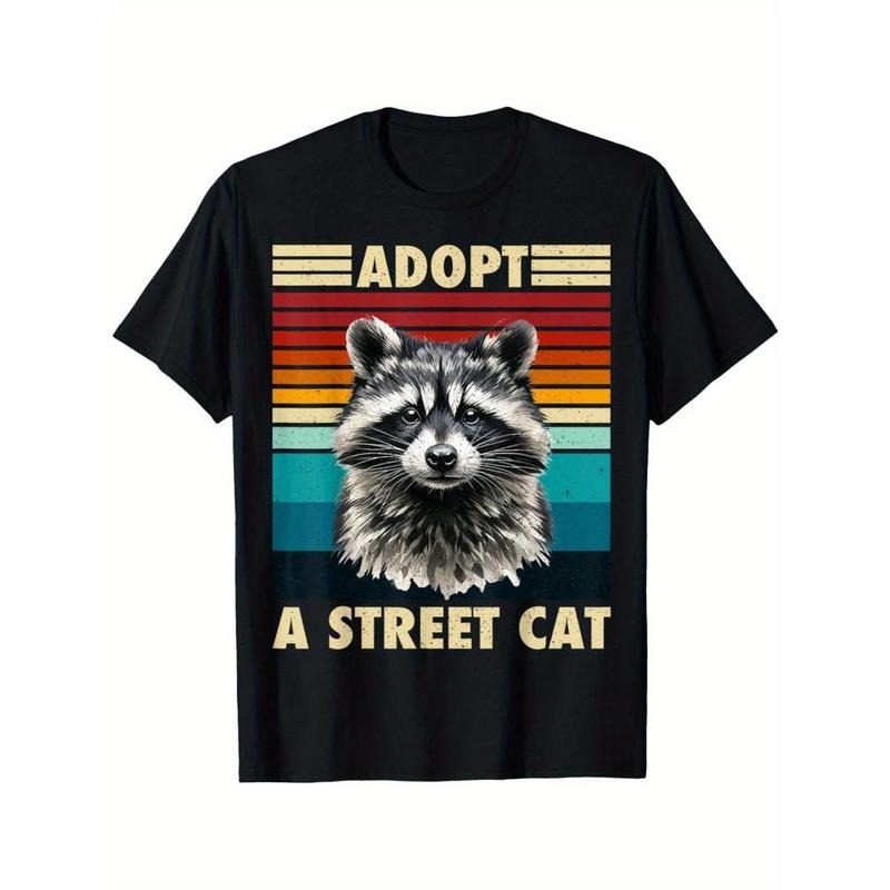 Raccoon Retro Raccoon Gift Men T-shirt Made in USA