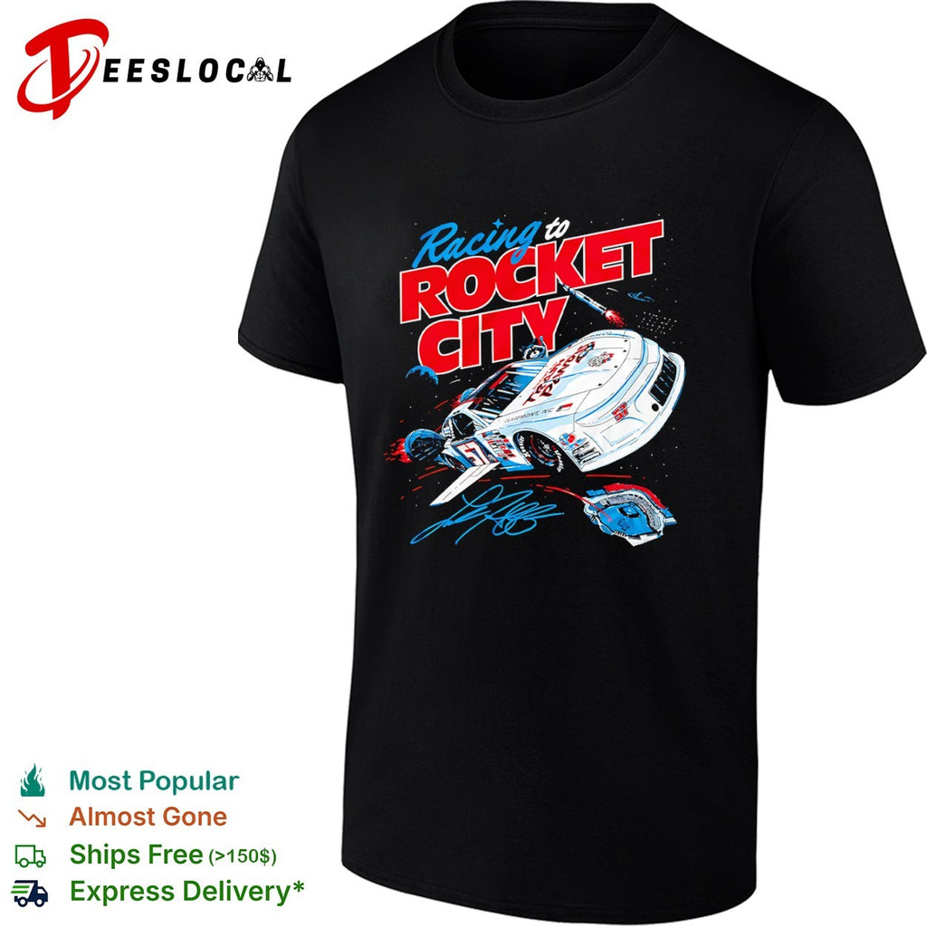 Racing to Rocket City 57 Claremont NC NASCAR Stock Car Speedway Motorsport shirt