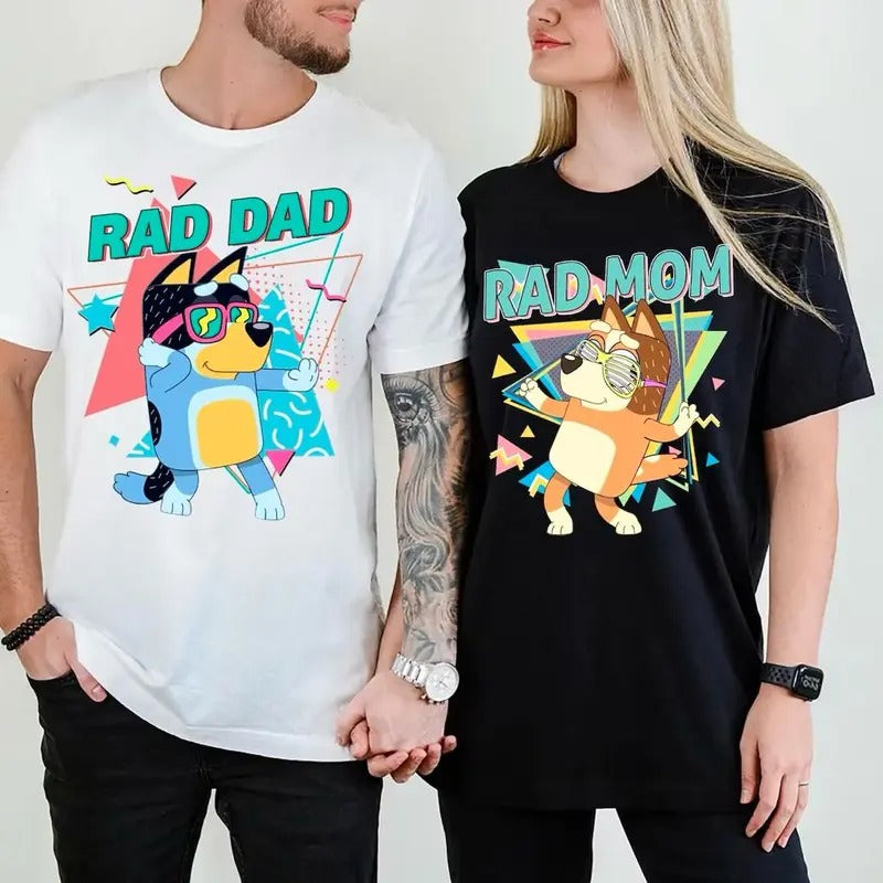 Rad Family Shirt, Rad Dad and Mom Shirt, Cute Family Sweatshirt, Rad Dad Rad Mom Shirt, Mom Dad Sweatshirt, Dad and Mom...