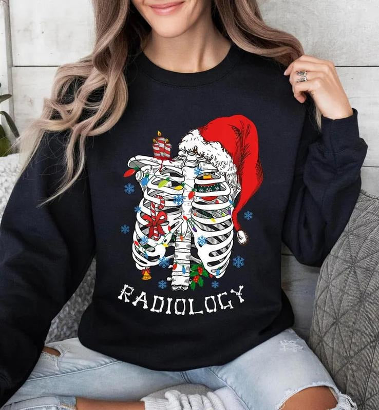 Rad Tech Christmas Sweatshirt, Radiology Tech Shirt, Xray Technologist Tee, Christmas Gifts, Radiology Dept Gift Hoodie