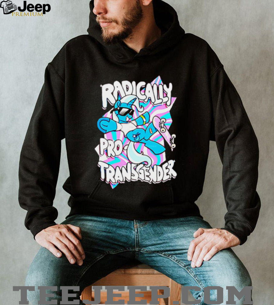 Radically Pro Transgender Skateboarding Unicorn T Shirt