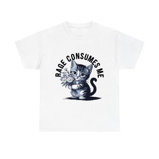 Rage Consumes Me Funny Kitty Unisex T-shirt