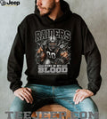 Raiders Football Runs In My Blood Vintage Retro Sports Fan Apparel For Men Women Shirt