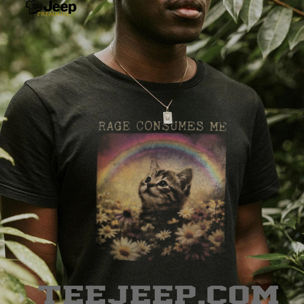 Rainbow Kitty Floral Cat Lover Shirt