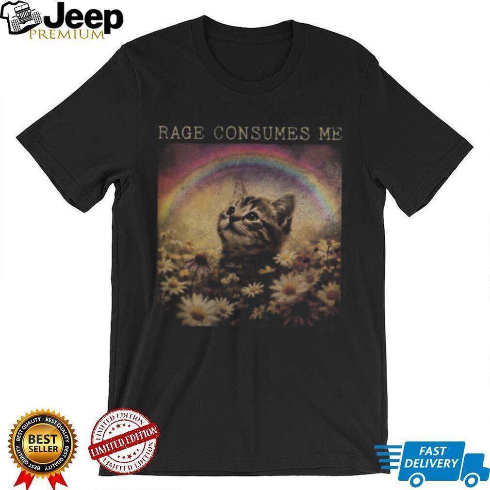 Rainbow Kitty Floral Cat Lover Shirt