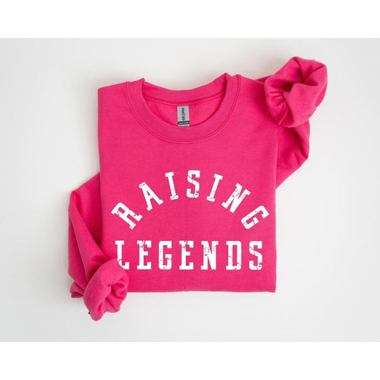 Raising Legends Mother's Day Sweatshirt, Sports Mom, Coach, Father's Day Sweatshirt, Women's Crew Neck, Crewneck