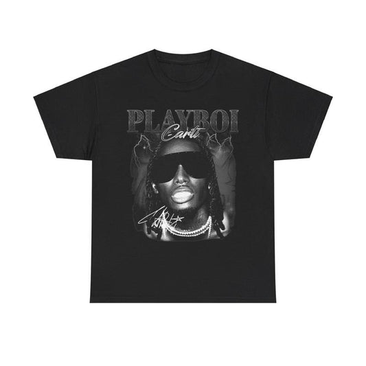 Rap Tee Hip Hop Style Black, Playboi C4rti T-Shirt, Unisex Tee, Grahpic tees, Crew Neckt, Gift for Him Her, Womenswear...