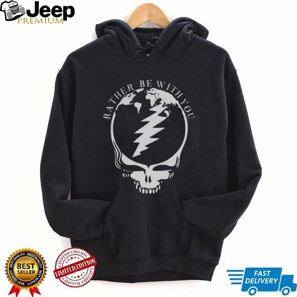 Rather Be With You Grateful Dead Inspired Steal Your Face World Map Tee