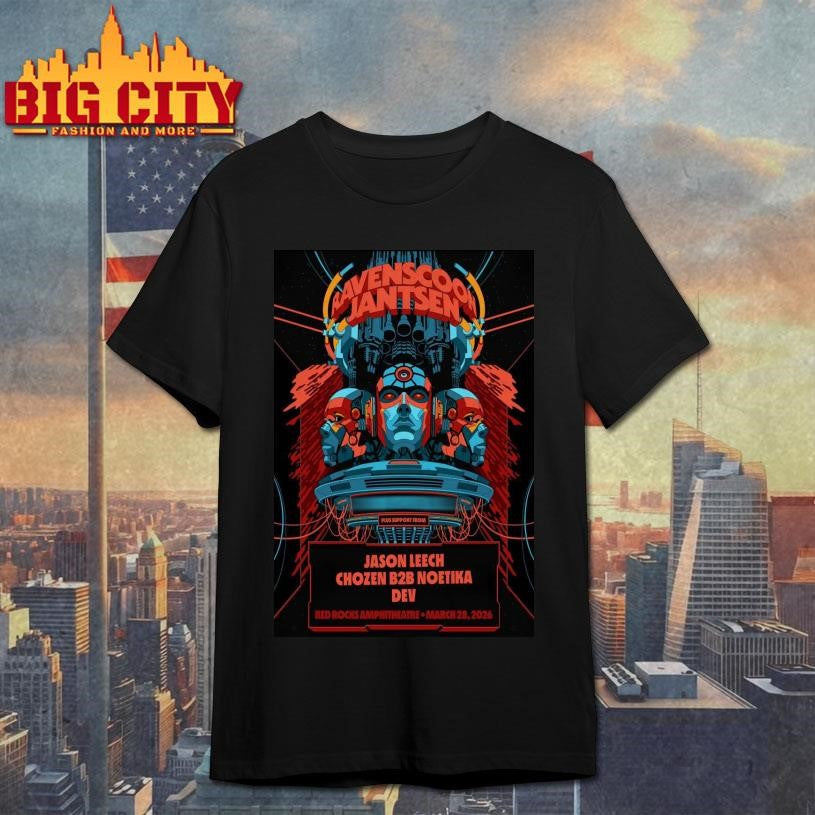 Ravenscoon And Jantsen Mar 28 2026 Red Rocks Amphitheatre In Morrison CO Poster Shirt