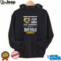 Real Grandmas Watch Buffalo Sabres Hockey Sparkle Heart Sports Fan T Shirt