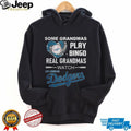 Real Grandmas Watch Los Angeles Dodgers Baseball Fan T Shirt