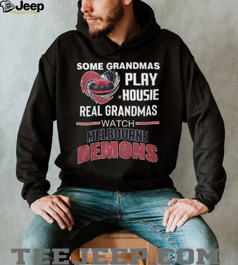 Real Grandmas Watch Melbourne Demons Football Team T Shirt