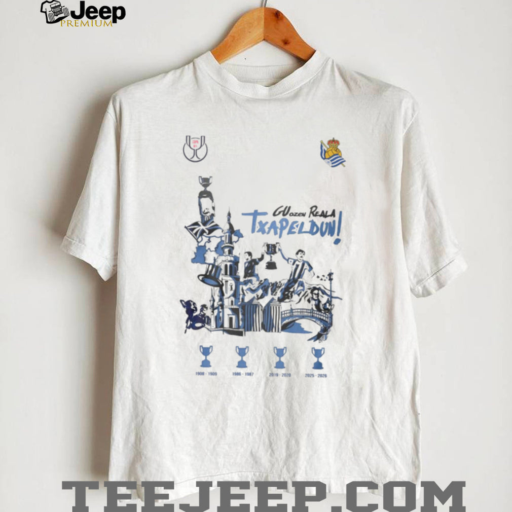 Real Sociedad Txapeldun Copa del Rey Trophy Celebration T Shirt